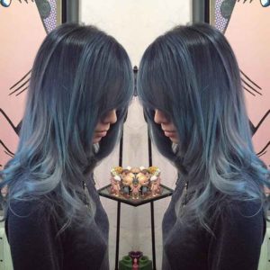 √ 32+ Model Warna Rambut Blue Black (CAT, SEMIR, PEWARNA, TONING)