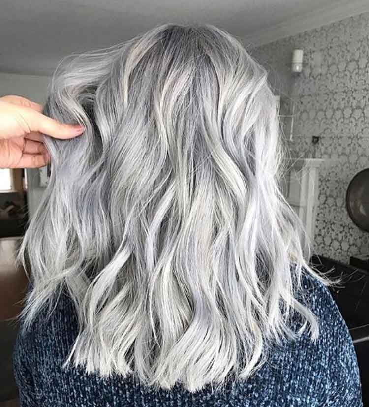 warna rambut abu abu silver
