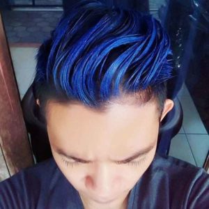 √ 32+ Model Warna Rambut Blue Black (CAT, SEMIR, PEWARNA, TONING)