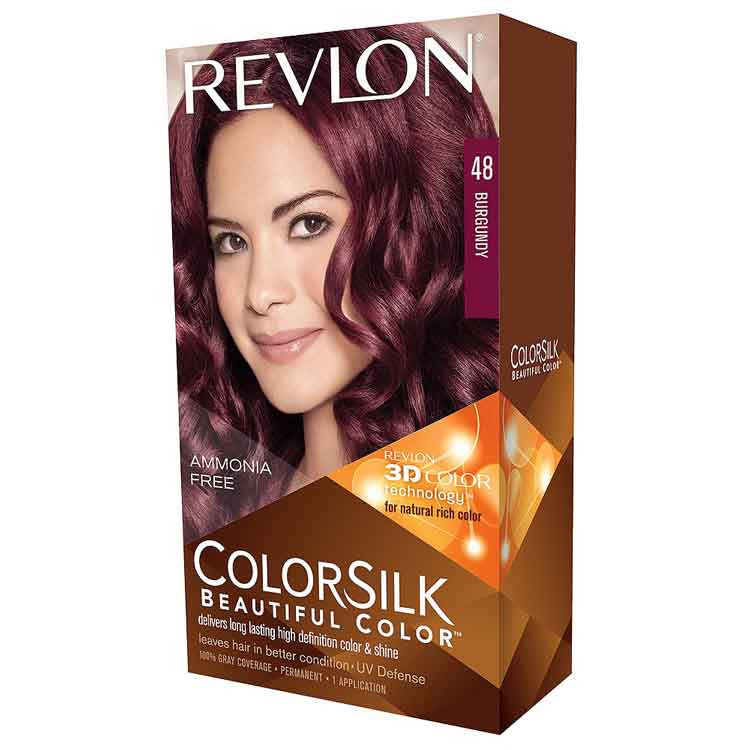 warna rambut burgundy sasha