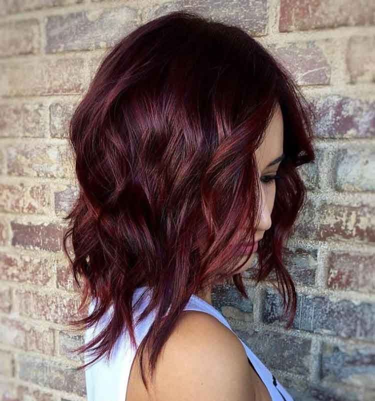 review warna rambut burgundy