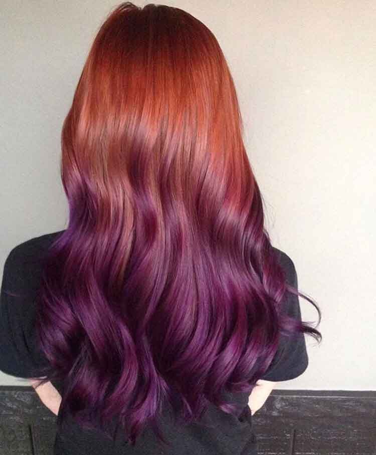 warna rambut burgundy untuk kulit sawo matang