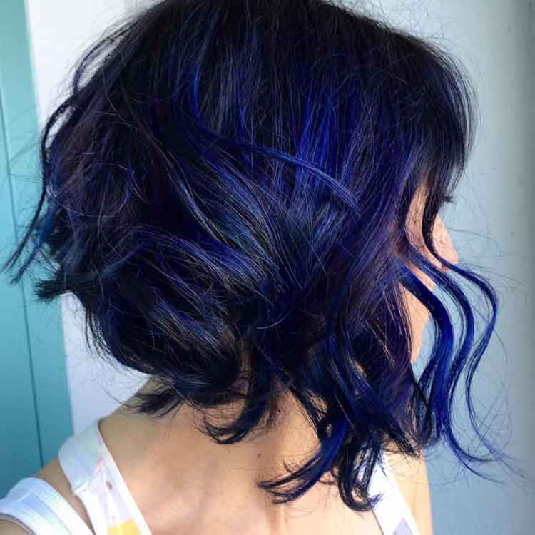 warna rambut blue black makarizo