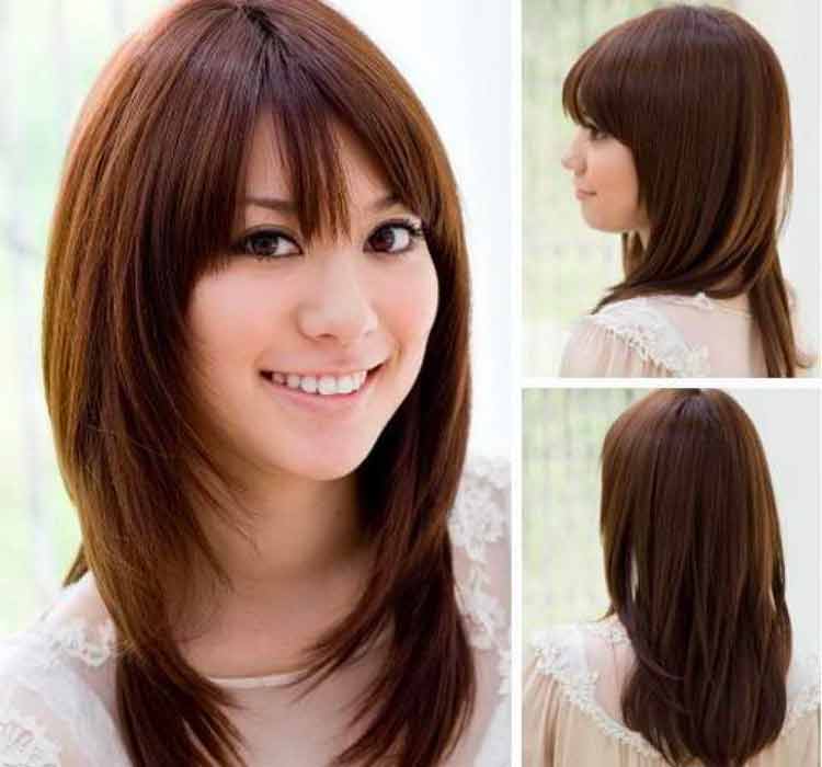 model rambut wanita korea dari belakang
